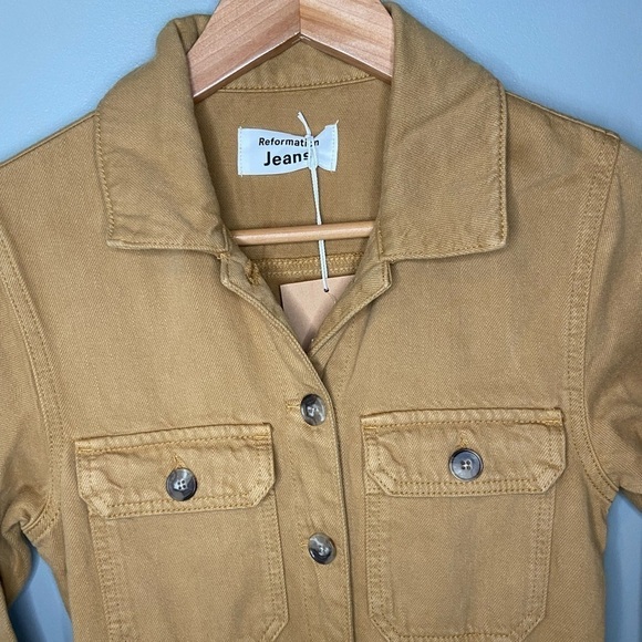 NWT Reformation Kendall Boilersuit Jumpsuit in Desert - Picture 6 of 13